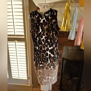 Calvin Klein Ombré leopard dress size 4